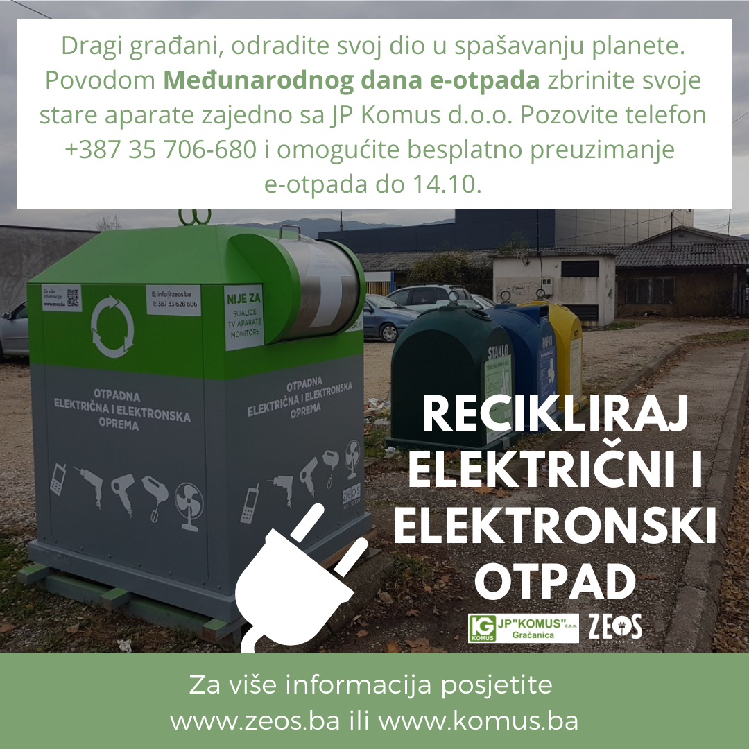14.10.2021. god. – Međunarodni dan e-otpada